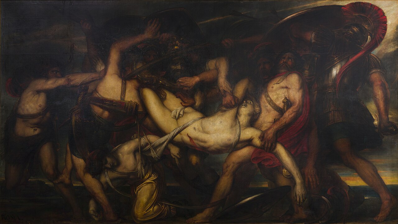 I Greci e i Troiani combattono per il corpo di Patroclo, 1836 - Musée des beaux, arts de Liège
